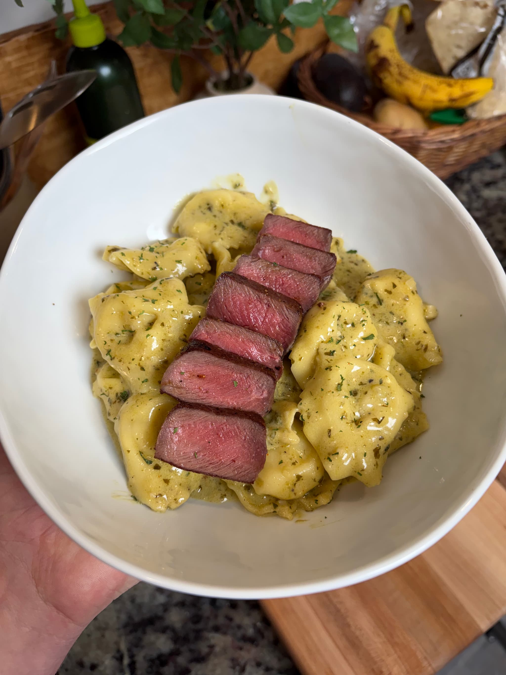 Venison Pesto Tortellini