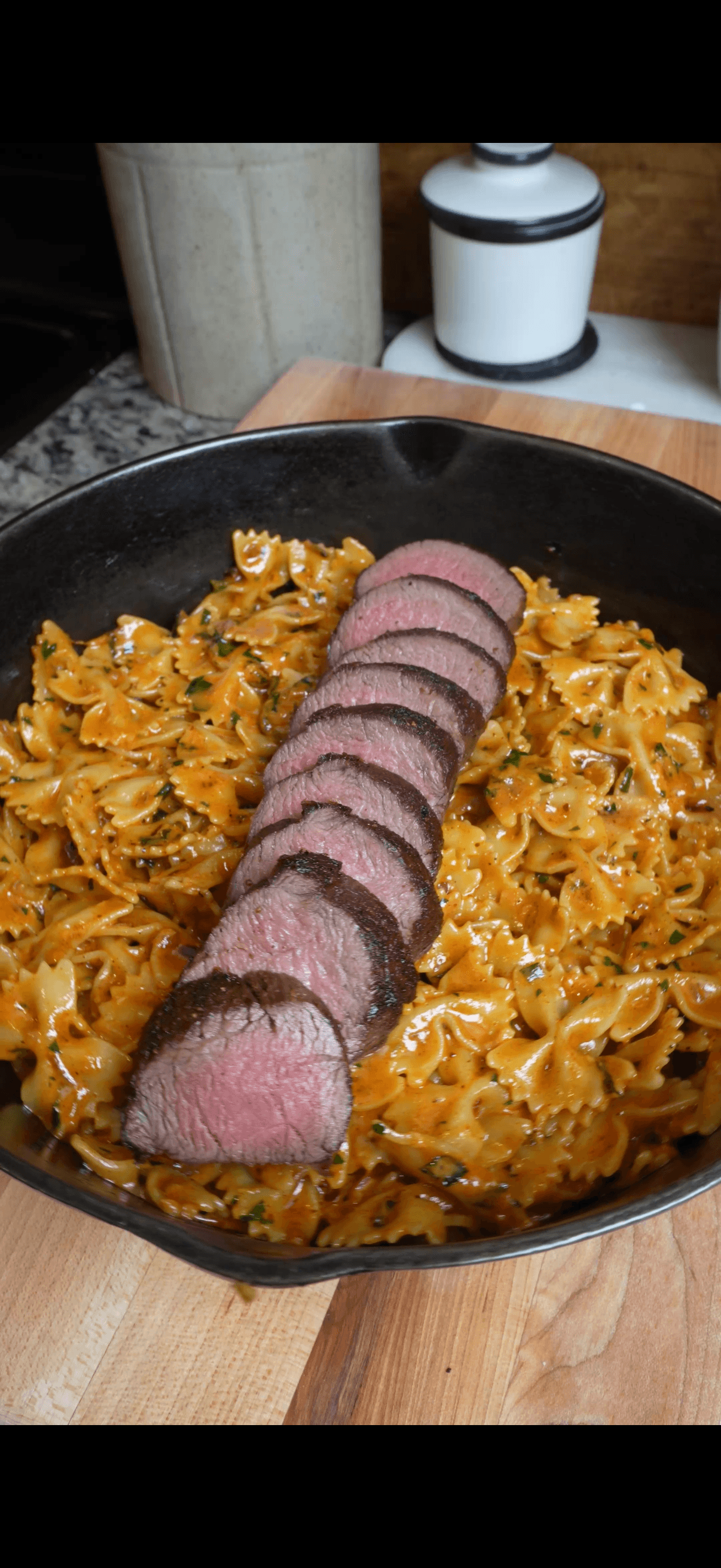 Venison Cowboy Butter Pasta