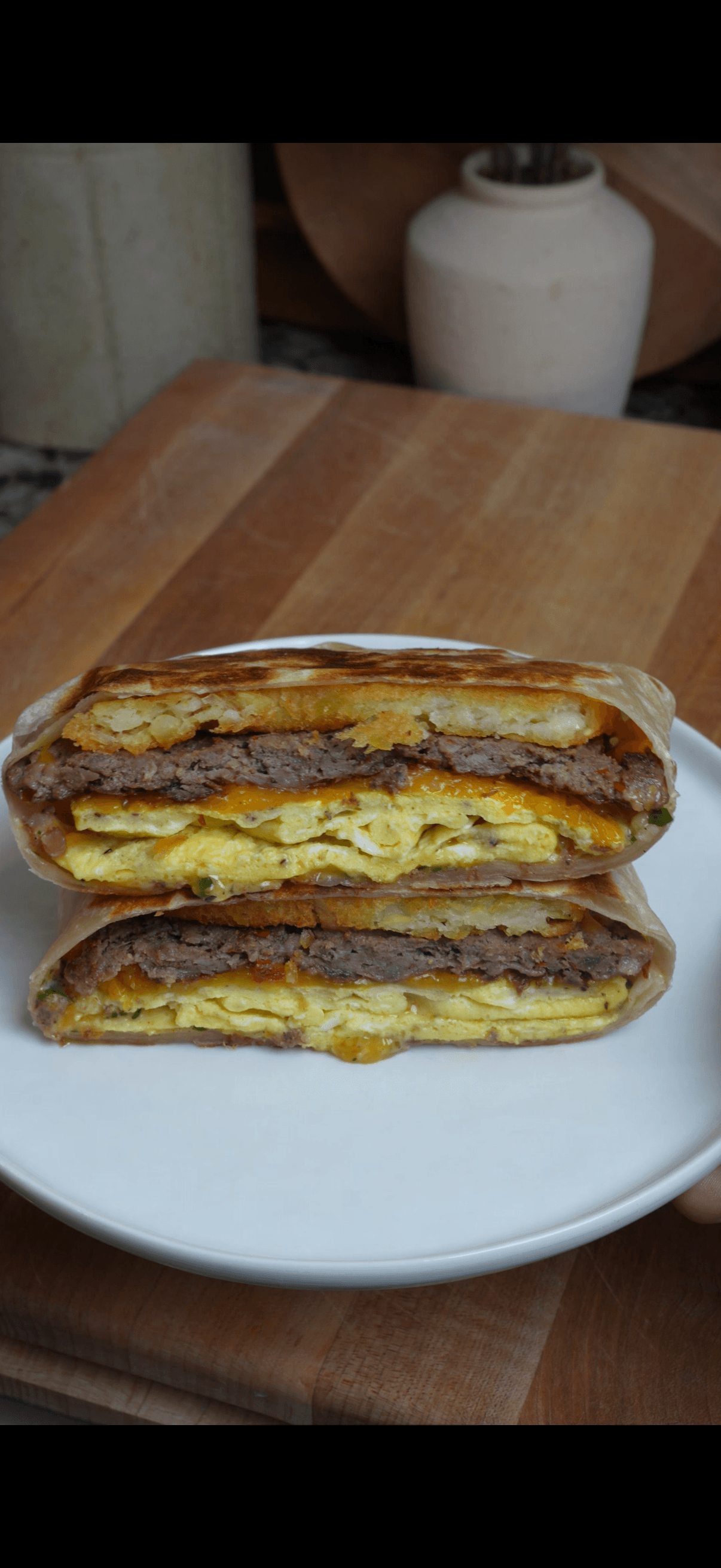 Venison Breakfast Crunchwrap
