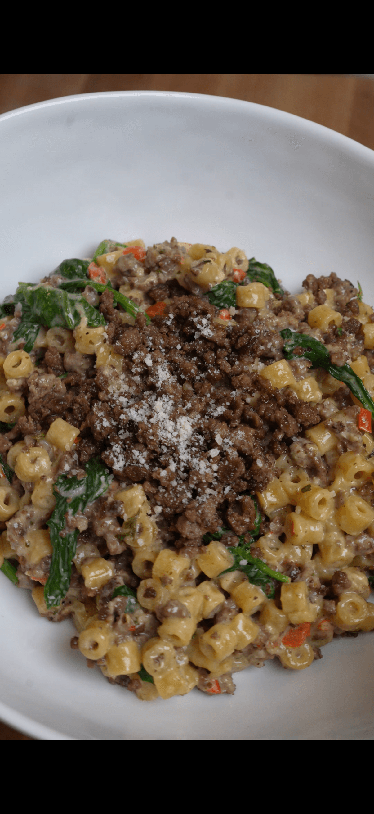 Crispy Venison Pasta