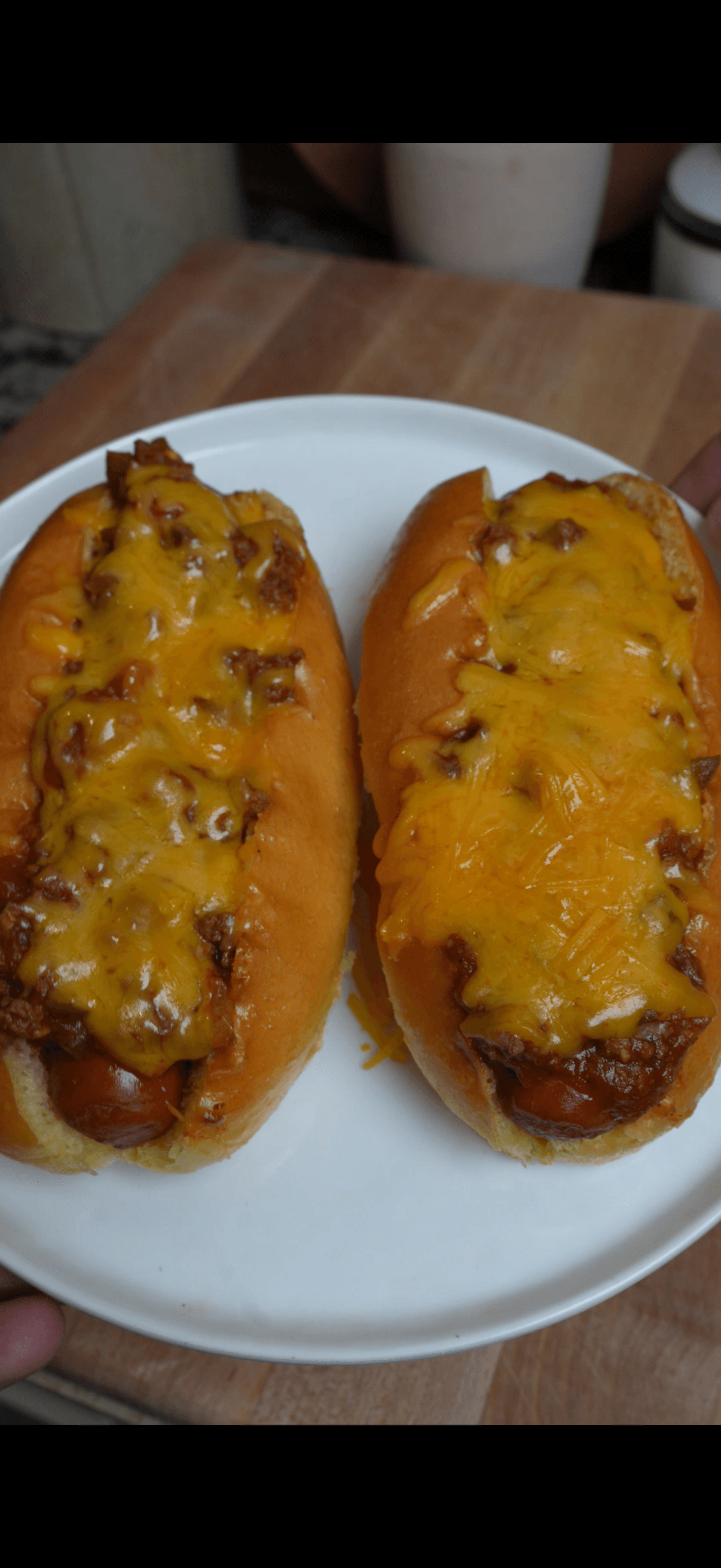Venison Chili Dog