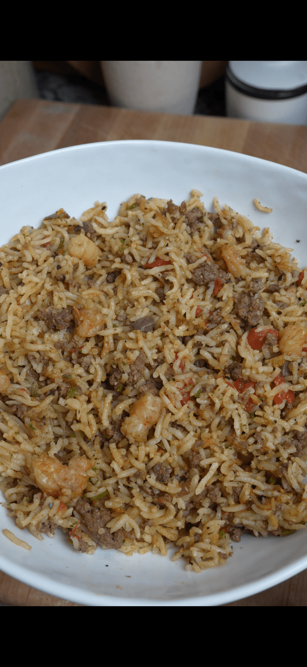 Venison & Shrimp Rice Bake