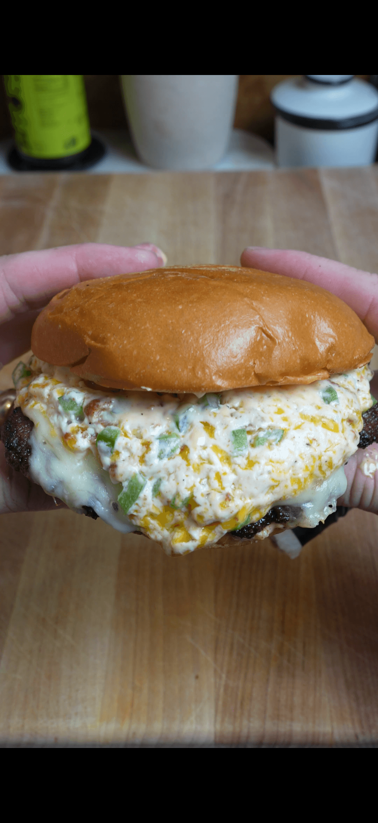Jalapeño Popper Venison Burger