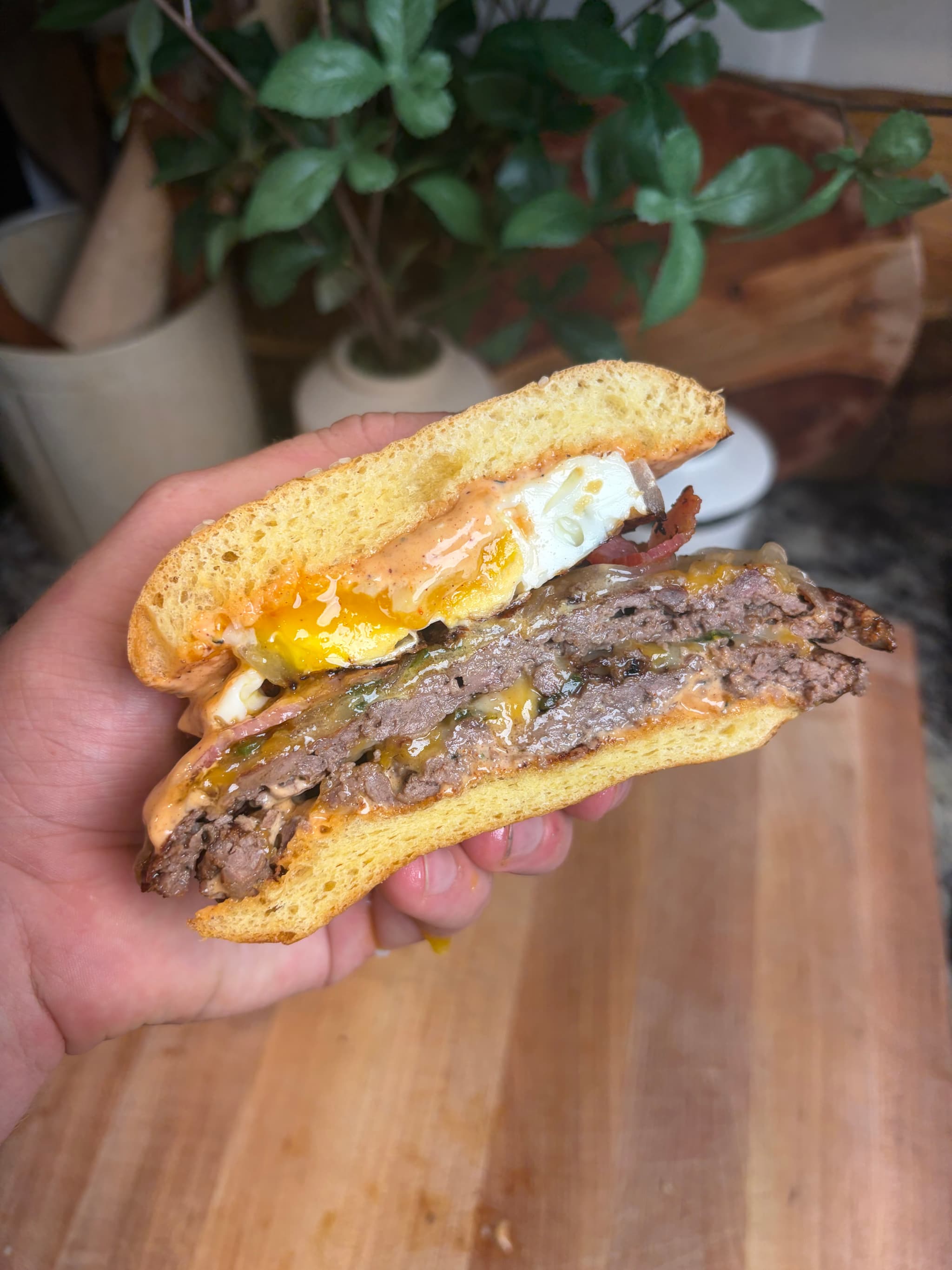 Venison Breakfast Burger