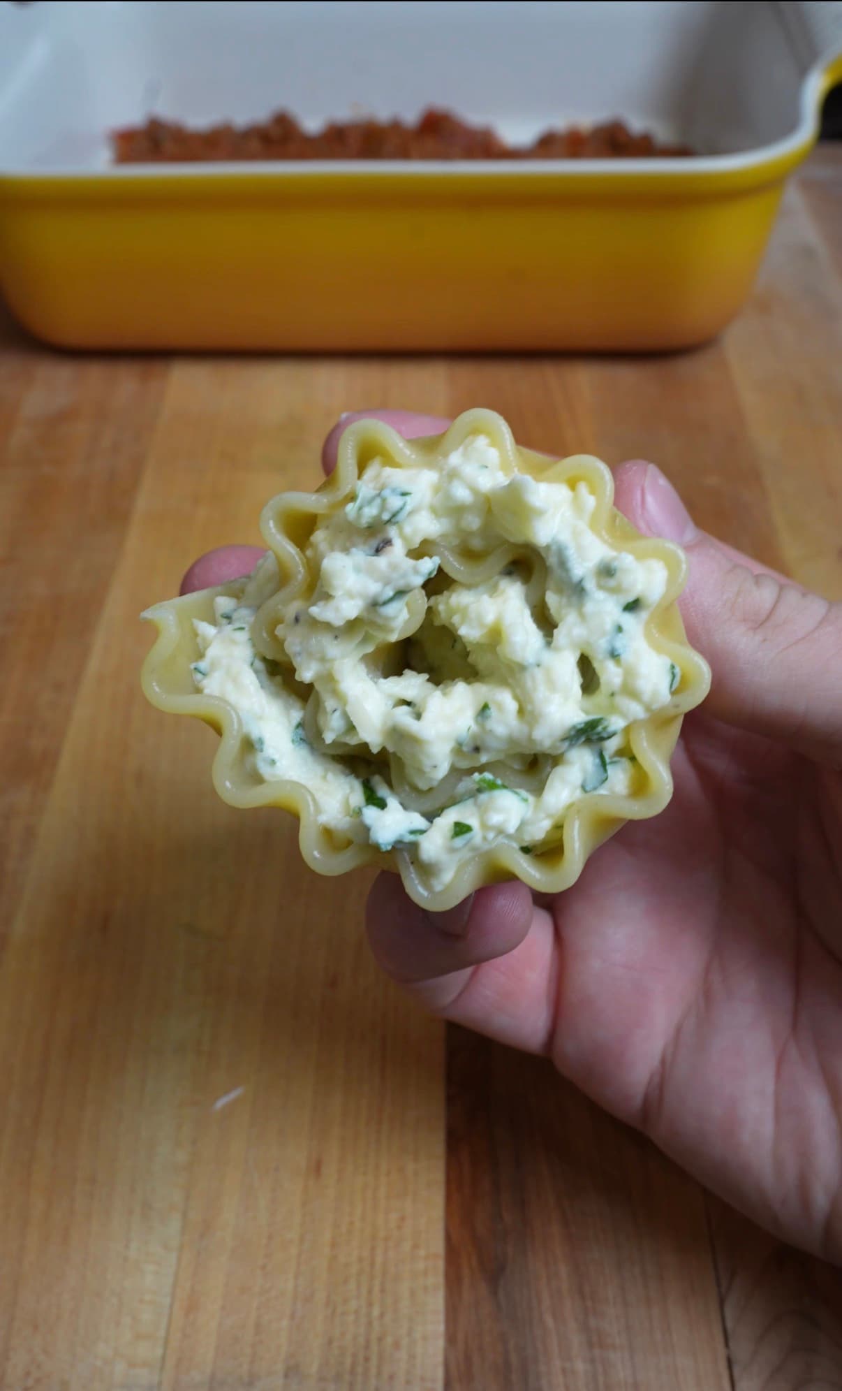 Venison lasagna Rolls