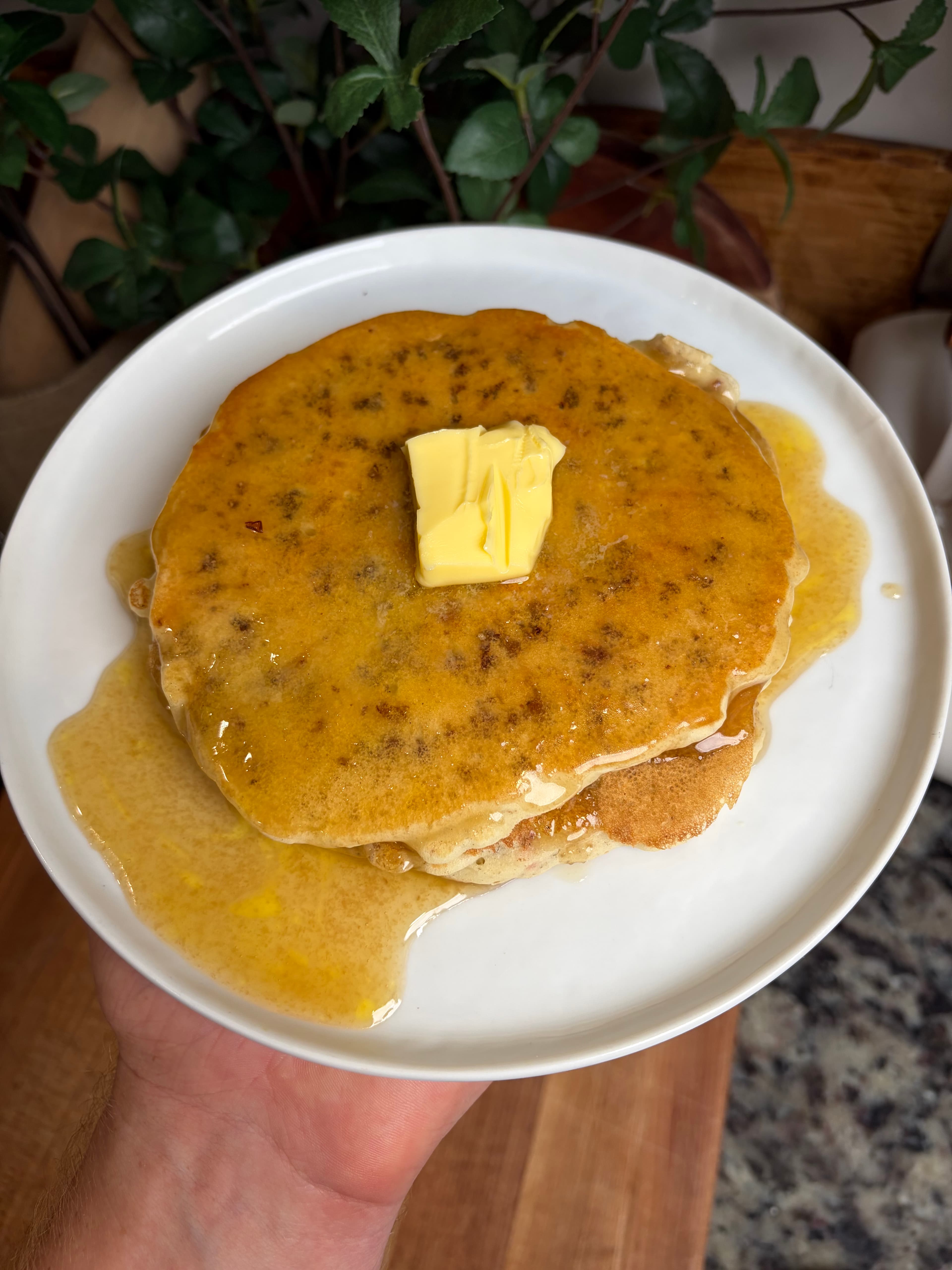 Venison Sausage Pancakes