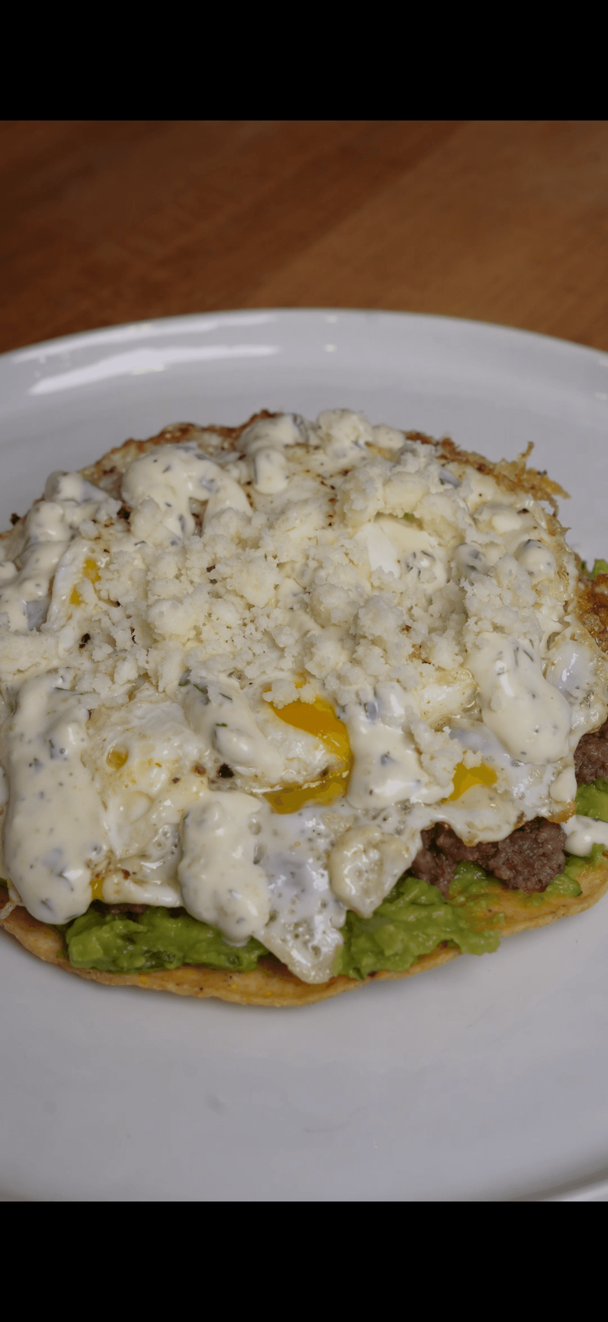 Venison Breakfast Tostada