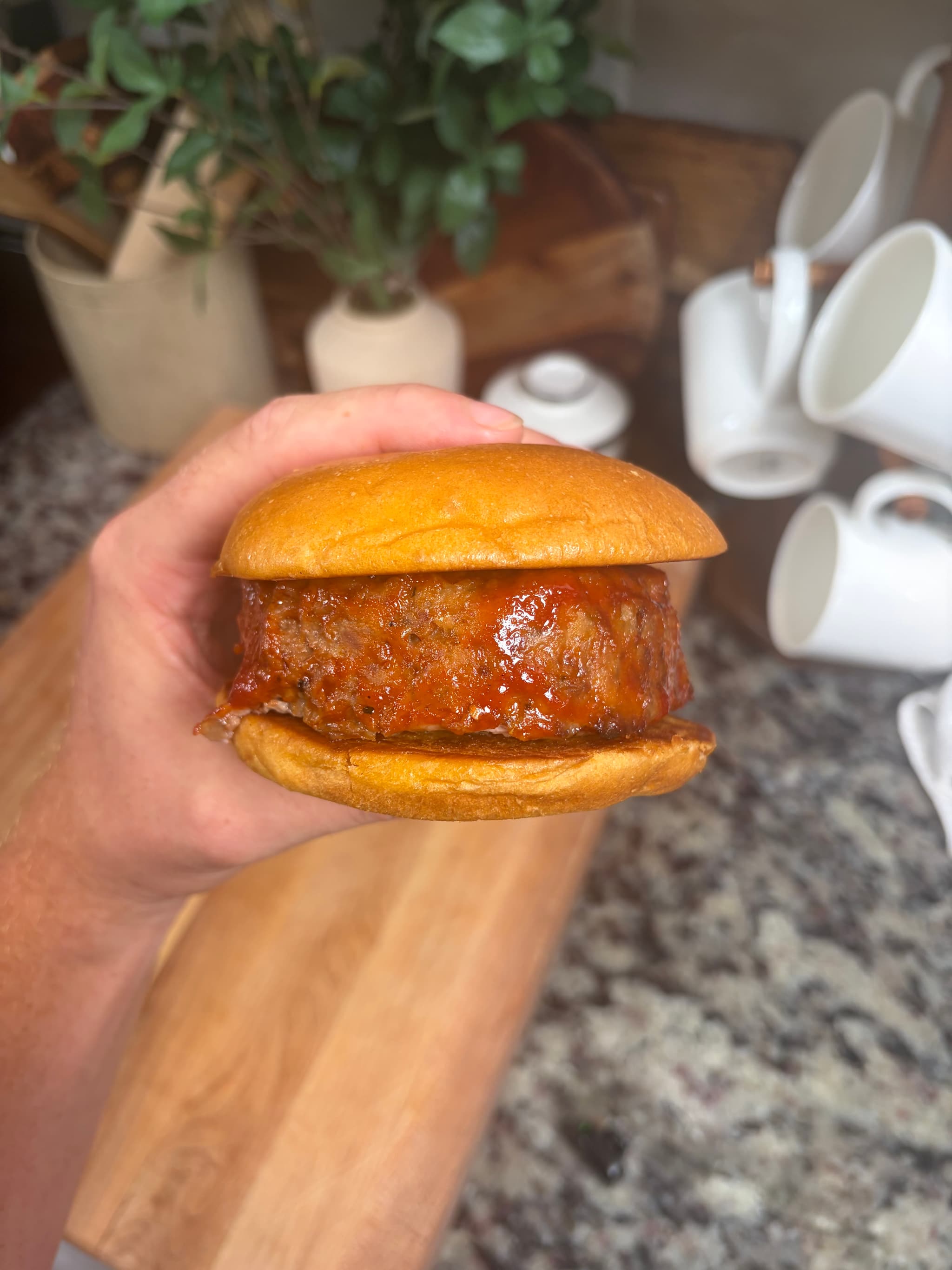 Venison Meatloaf Burger