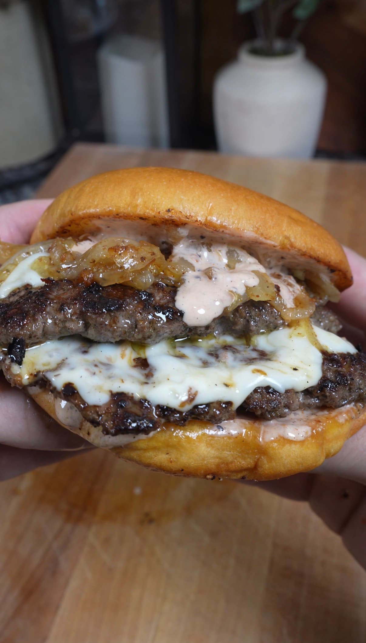 Venison Jerk Burger