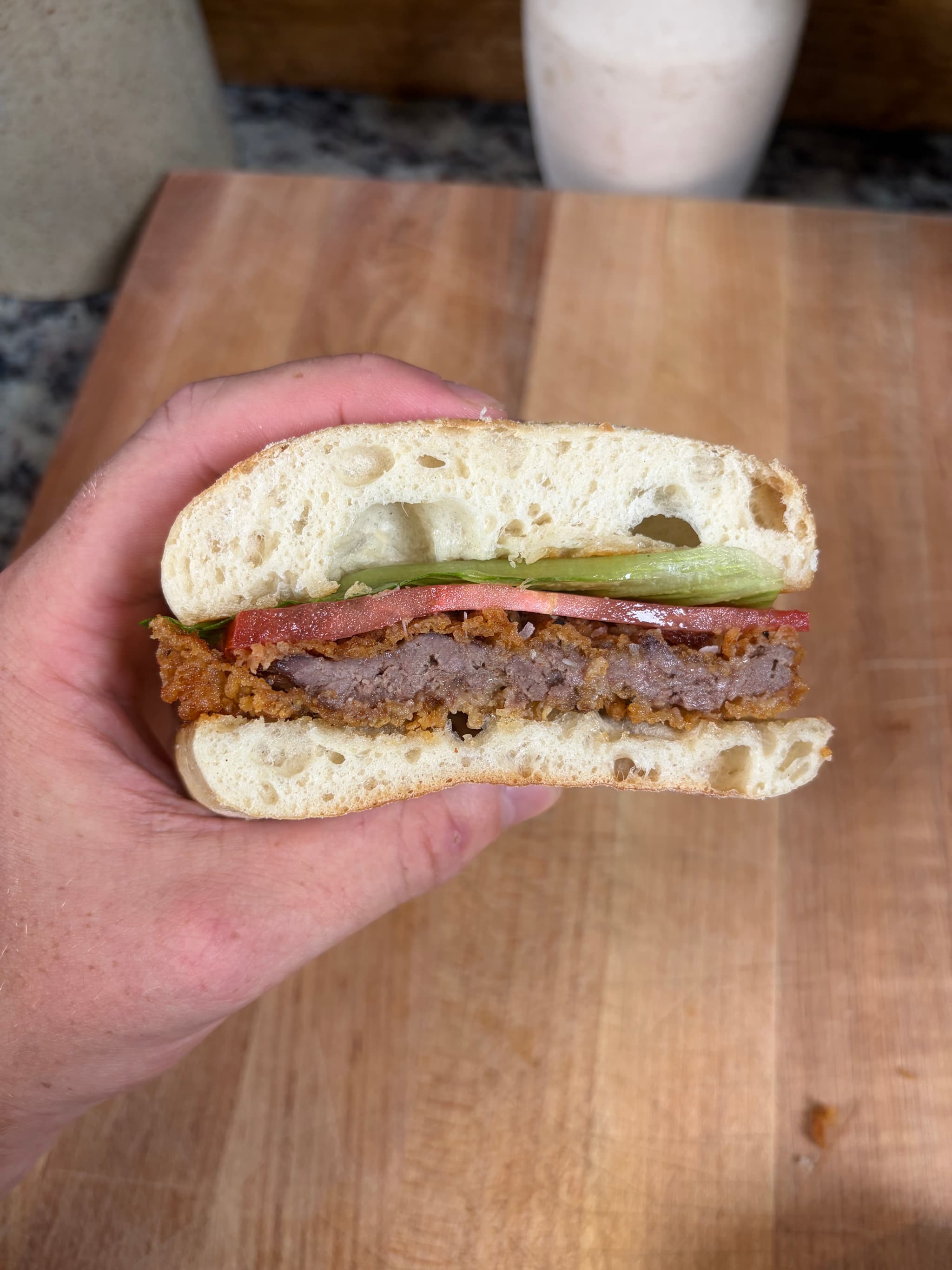 Venison Chicken Fried Steak Sandwich
